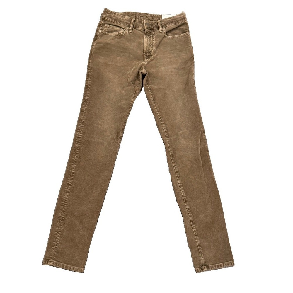 NWT American Eagle Men's Skinny Flex Corduroy Pants Size 29x34 Green